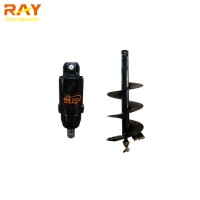 RAY Factory Deep Earth Auger Post Hole Digger For Excavator/Skid Steer Loader/Crane