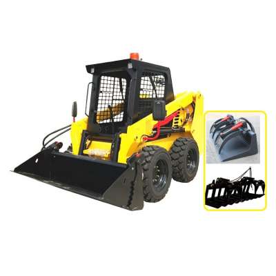 1.1 ton Wheel loaders made in China skid Steer Loader with leeheey brand LH1185