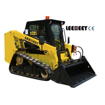 China professional mini LEEHEEY machinery track skid steer loader/mini wheel loader for sale