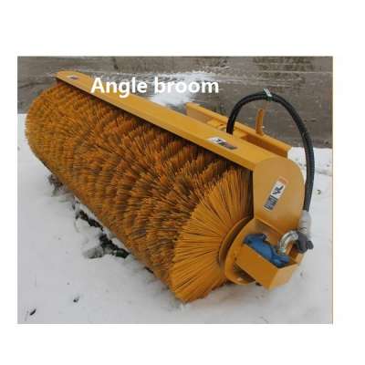 wholesale angle broom or sweeper for Skid Steer Wheel Loader attachments