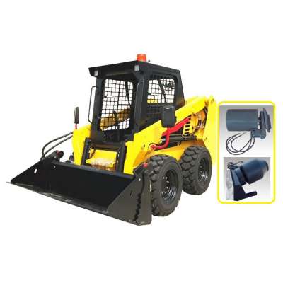 Chinese mini skid steer loaders with concrete mixer for sale LH860  loading 800kg